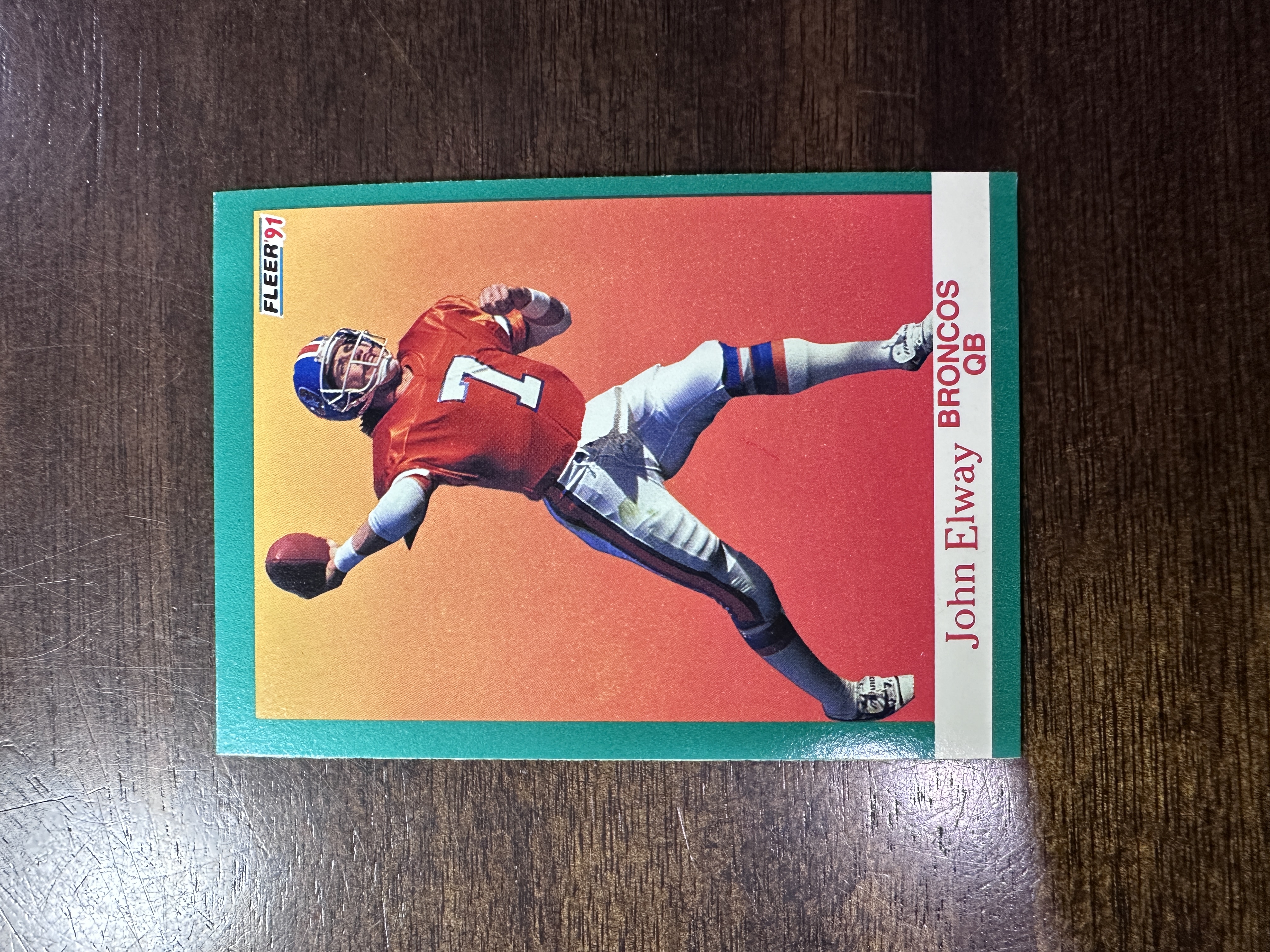 1991 Fleer Football Checklist - John Elway